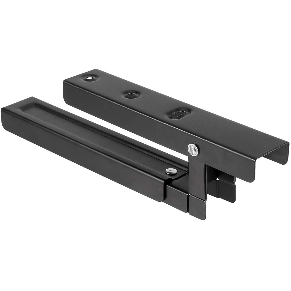 4 PCS Black Microwave Shelf Bracket, Wall Mount, Foldable, Adjustable Holder