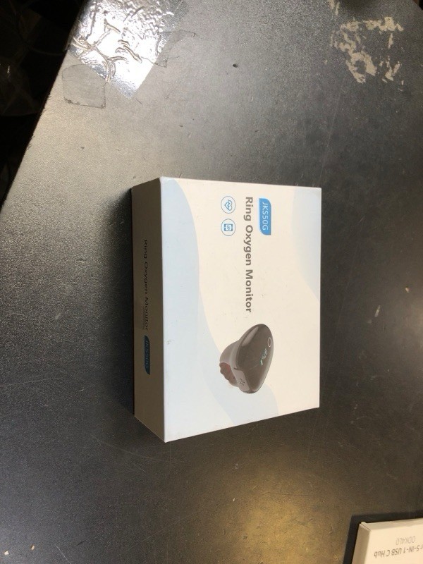 Pulse Oximeter O2 Ring SpO2 PR Monitor Continuous Recording w/App Rechargeable!