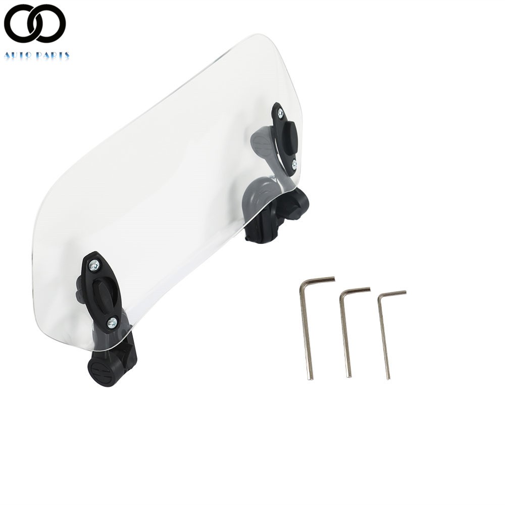 Universal Adjustable Clip-on Windscreen Extender Motorcycle Windshield Extension