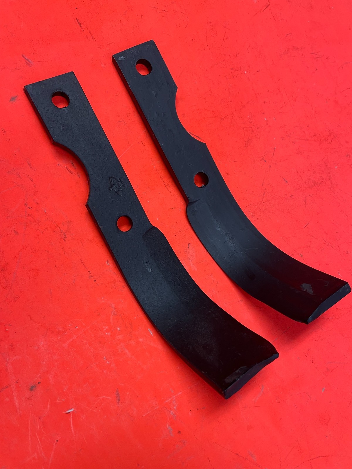 Pair Tiller Tine Blades for FORD 105A 1400077 / 1400078 - Bush Hog 64452 / 64454