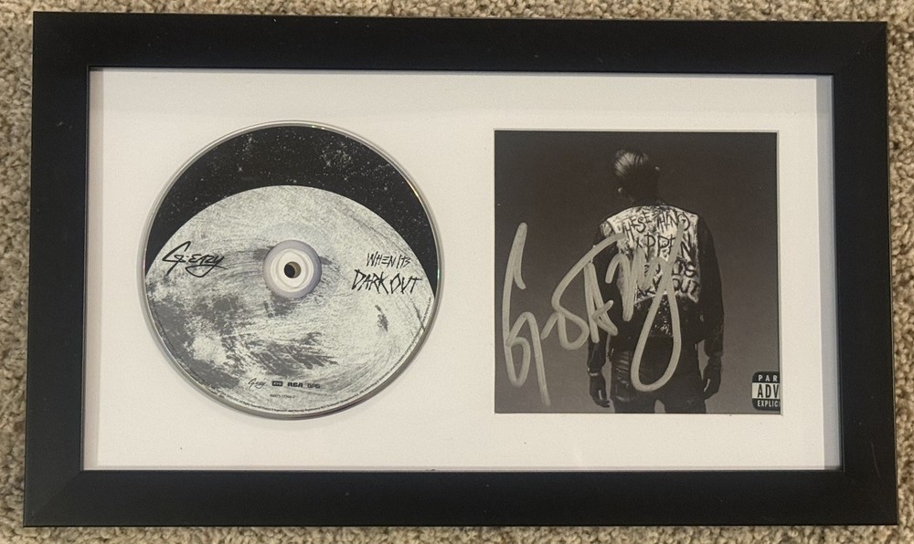 G EAZY SIGNED WHEN IT’S DARK OUT FRAMED CD RAPPER AUTOGRAPH AUTHENTIC COA