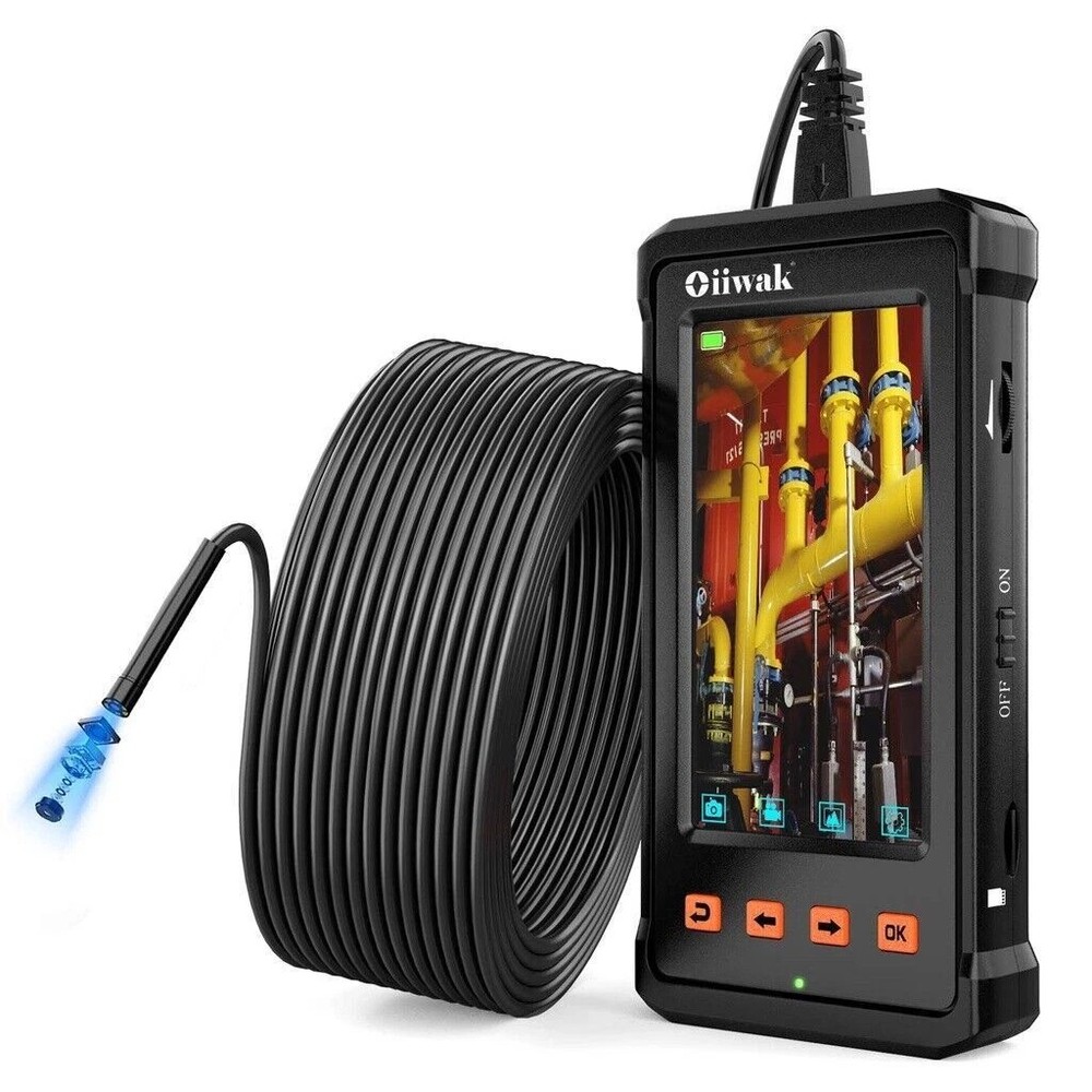 49FT 8MM Endoscope Camera Articulating Borescope Inspection Camera 4.3" Screen