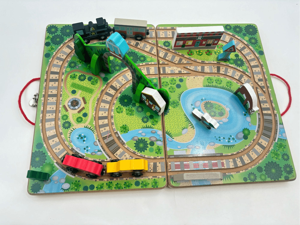 Melissa and Doug train set