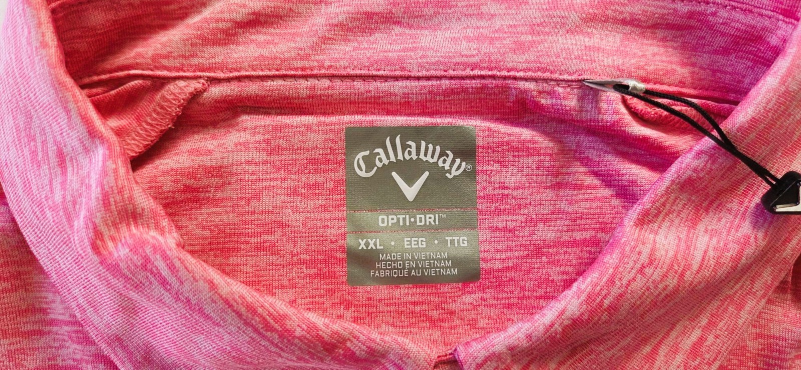 Callaway Opti-Dri Men's Golf Polo Shirt 2XL Pink New with Tags