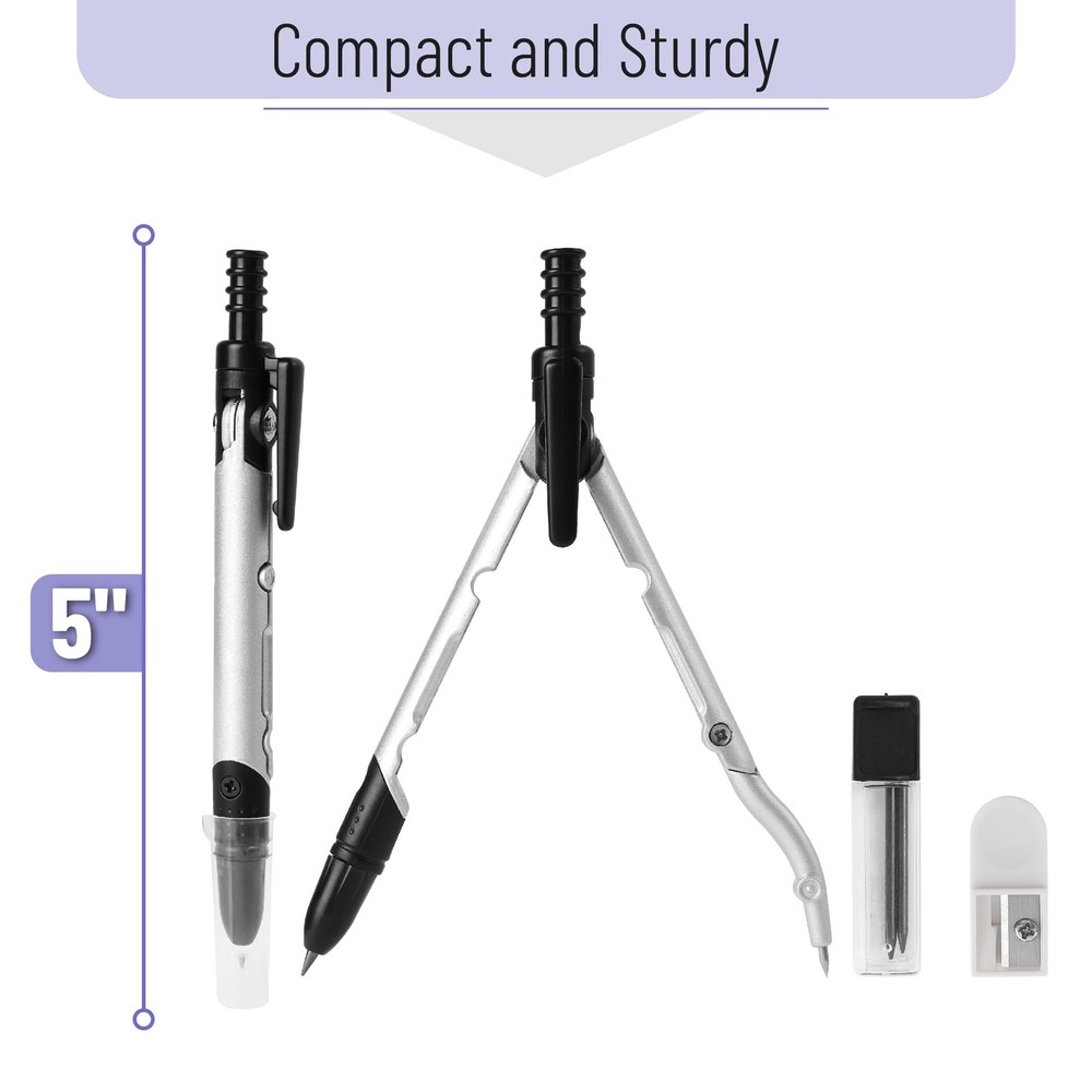 Mr. Pen- Convertible Compass, Extra Lead Refills, Compass Geometry Tool,...