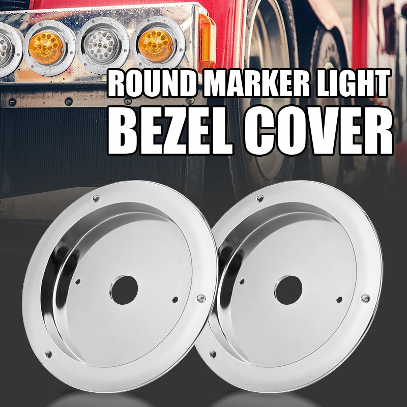 4 x For Universal Watermelon Bunk LED Light Adapter Kit Mounting Bracket Chrome