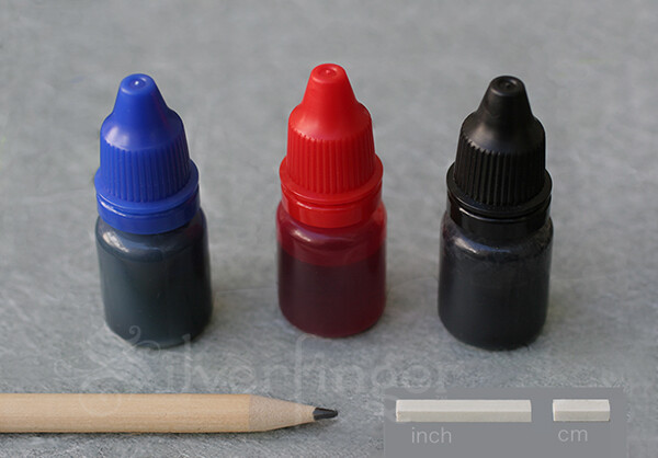 x3 Bottles REFILL INK 30ml for Self-Inking Stamps Hand Stampers Squeeze Bottles