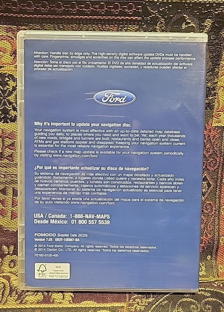 Ford North America Software Application Update Version 7.0X DVD 2 Discs Clarion