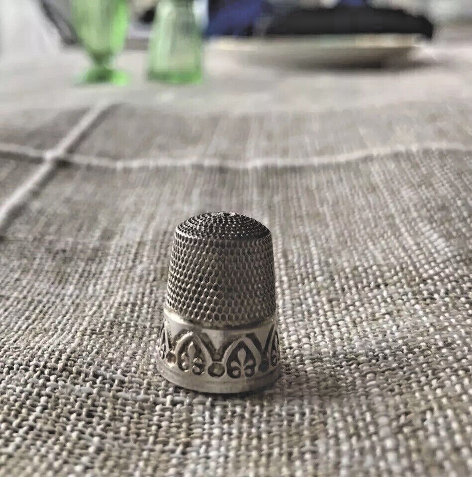 Sterling Silver Sewing Thimble, Vintage Thimble