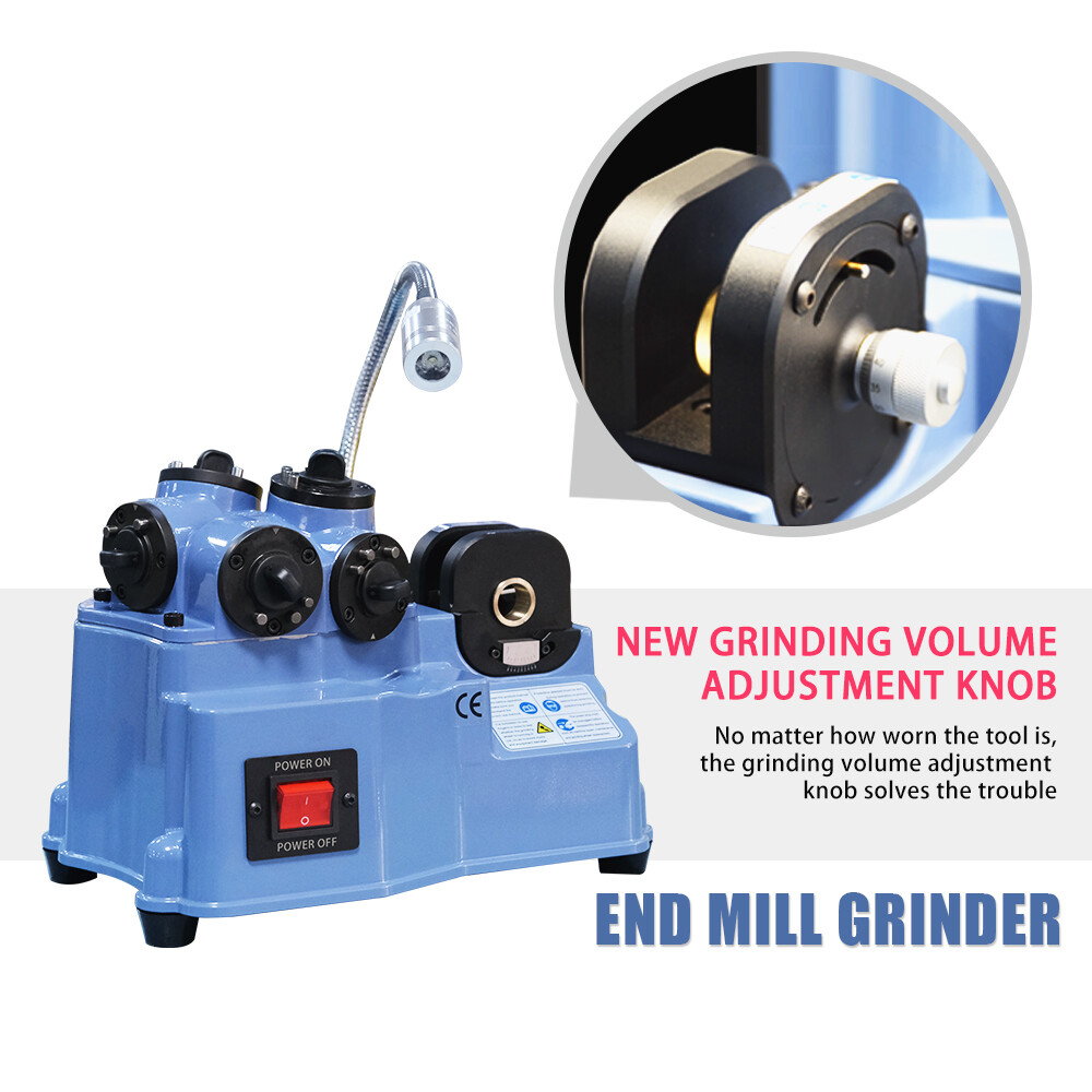 Endmill Sharpening Fixture Universal Endmill Grinder Machine Grinding Range 2-12