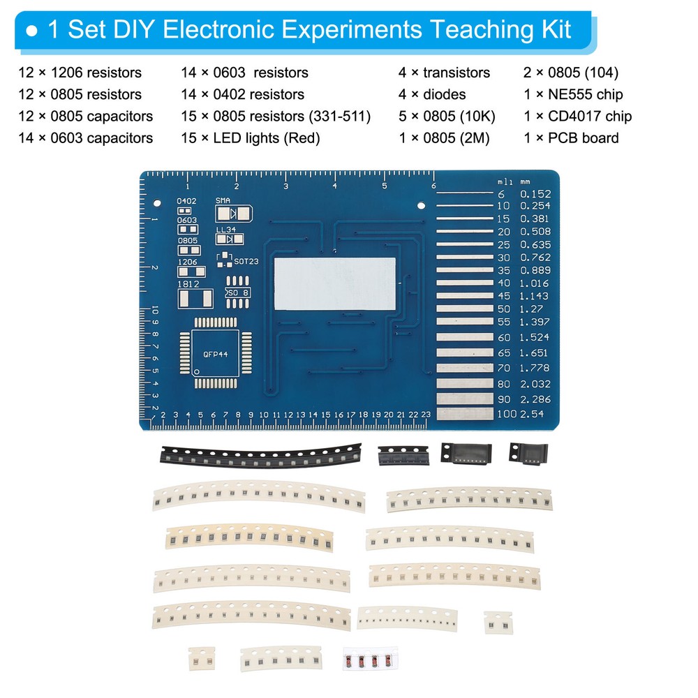 Soldering Practice Board 1Set Electronic Prototype PCB Board DIY Welding Circuit
