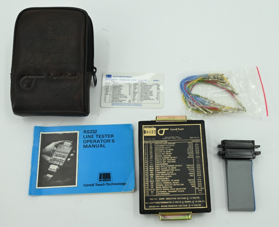 Carroll Touch Technology Multi-Link Adapter RS-232 Breakout Box Tester 232LT
