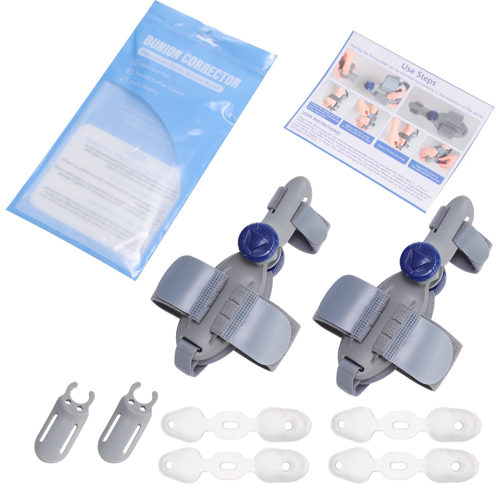 2PCS Bunion Corrector for Women & Men, FSA Approved Products Only, Adjustable Bu