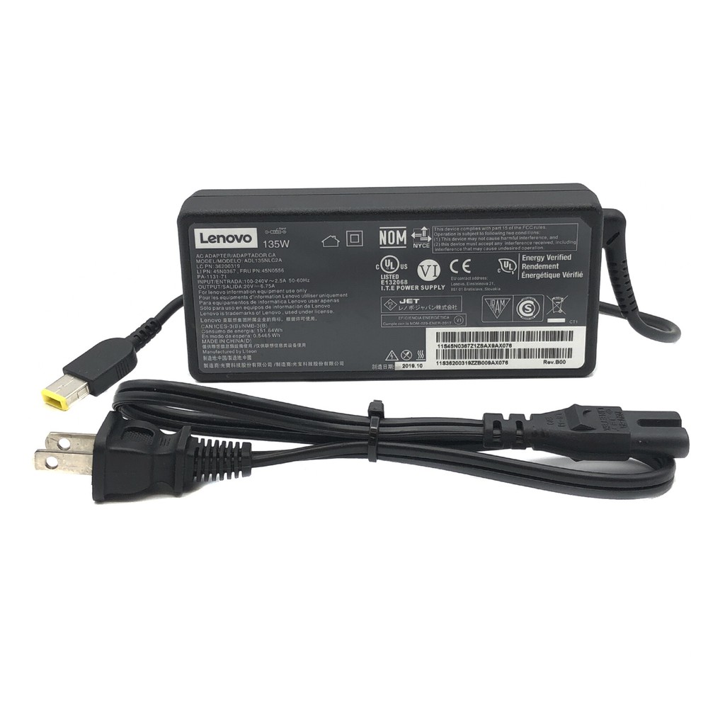 Genuine Lenovo AC Adapter 135W for ThinkPad Basic Docking Station Type 40A0 w/PC