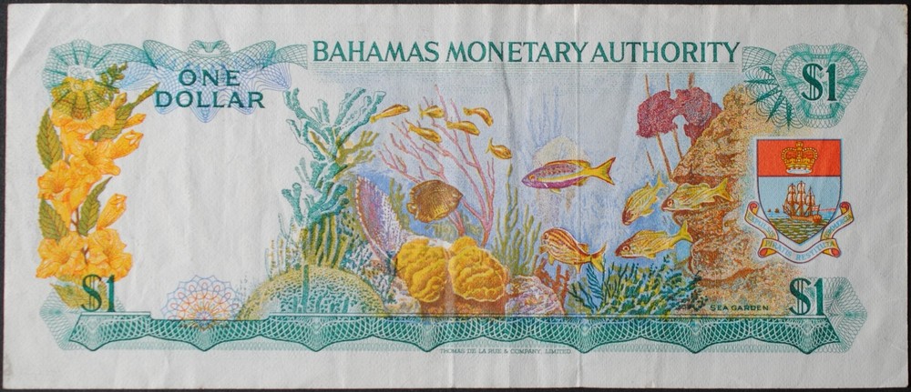 Bahamas P27a Dollar VF #2