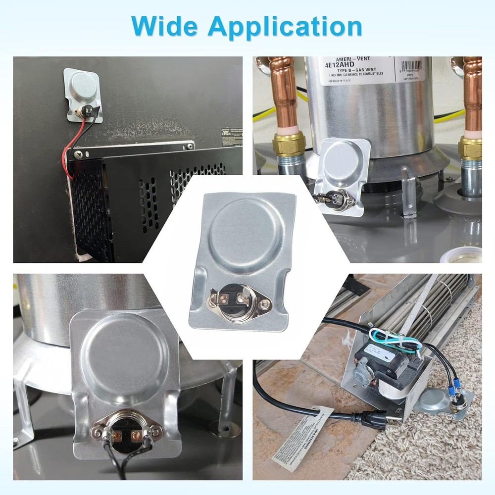 Compact, Heat-Resistant Magnetic Thermostat for Efficient Fireplace Blower Use