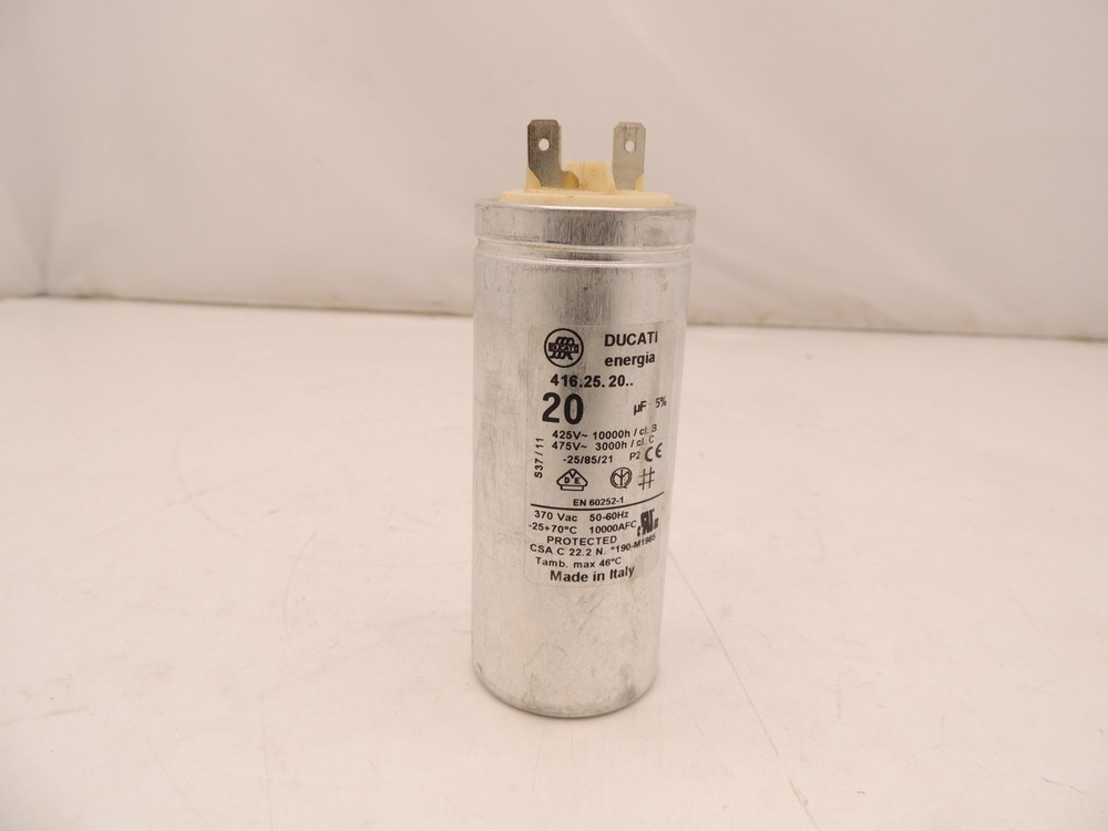 Ducati Air Compressor Pump Starter Capacitor 20uf 425V 475V