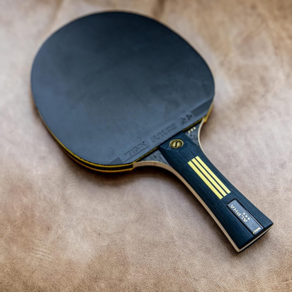 Ping Pong Paddle 5-Ply Blade 2mm Sponge Flared Handle