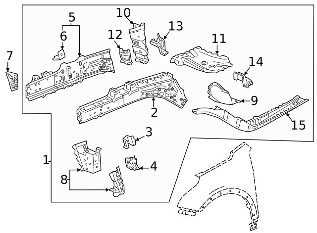Genuine GM Rail Assembly 26391716