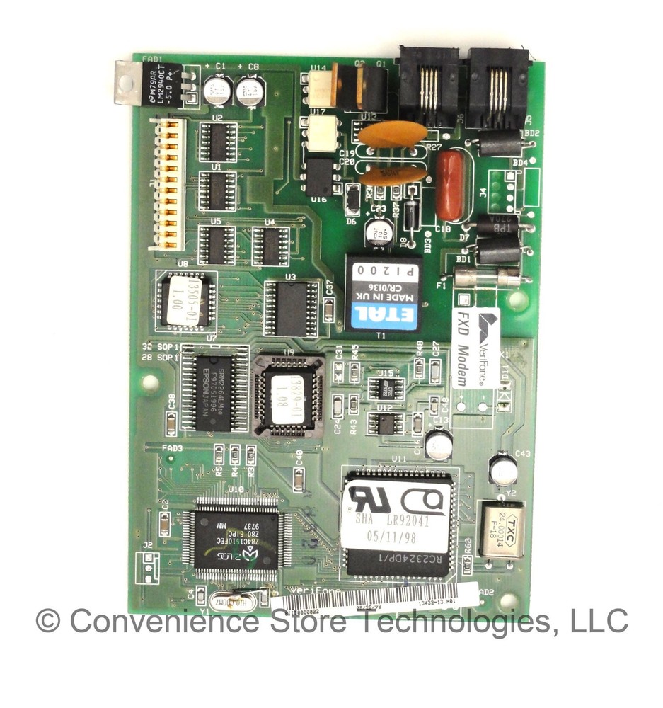 Verifone Ruby CPU4 CPU-4 IV Modem Board 13432-13 / 13505-01