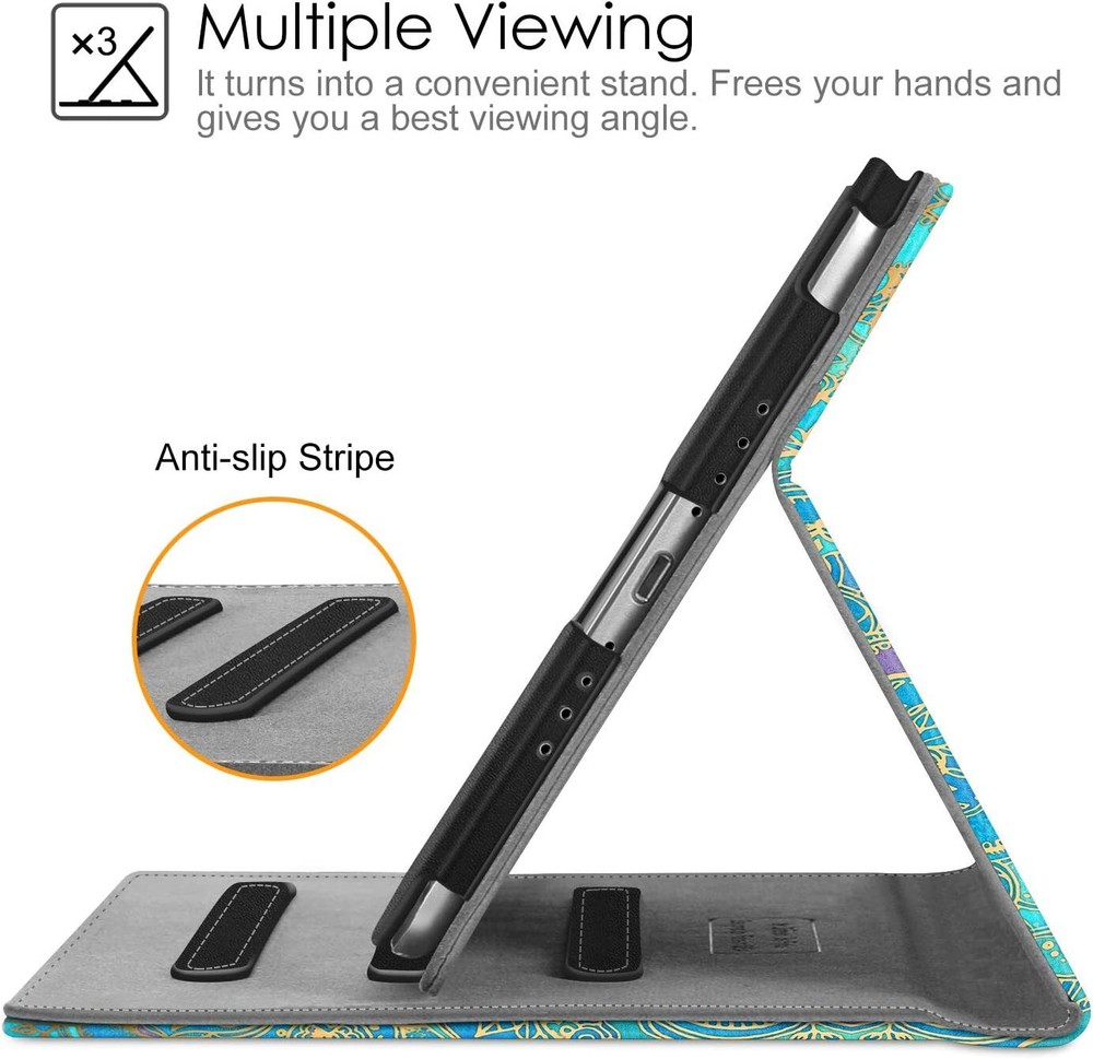 For iPad Mini 5 / 4 Multi-Angle Viewing Smart Case Folio Cover Auto Wake/Sleep