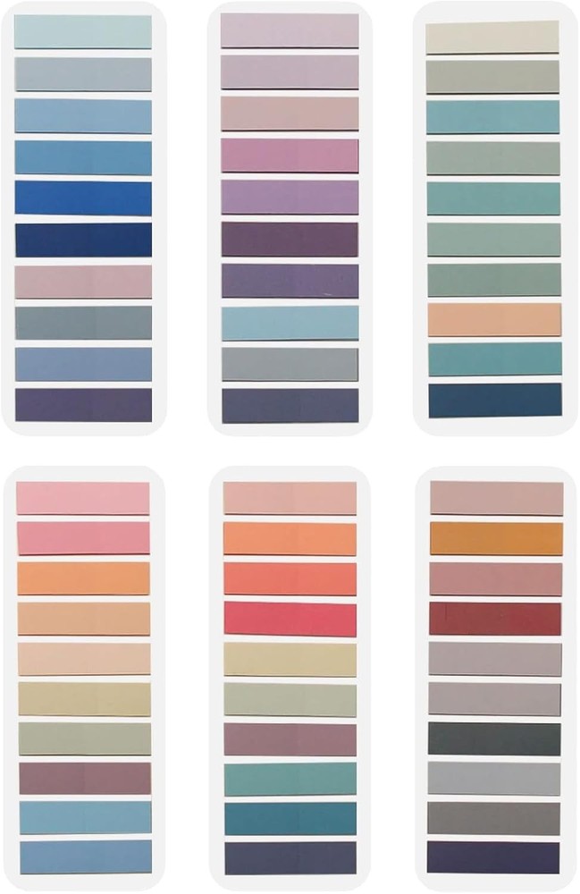 Pa Markers, Morandi Stiy Note Tabs Colored Translucent Writable