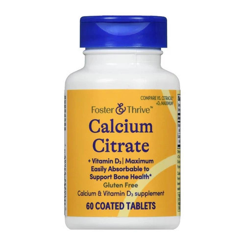 Calcium Citrate + Vitamin D3 60 Tabs