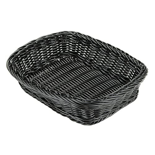 GET WB-1508-OR Rectangular Polyweave Bread Roll Serving Basket, 11.5" x 8.5",