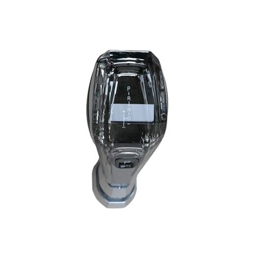 Crystalautomotive-Gear-Shift-knobs, Black and Silver, Push Button Operation,