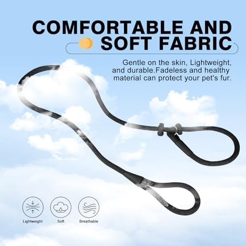 Lynxking Reflective Slip Lead Rope, Training Leash No Pull