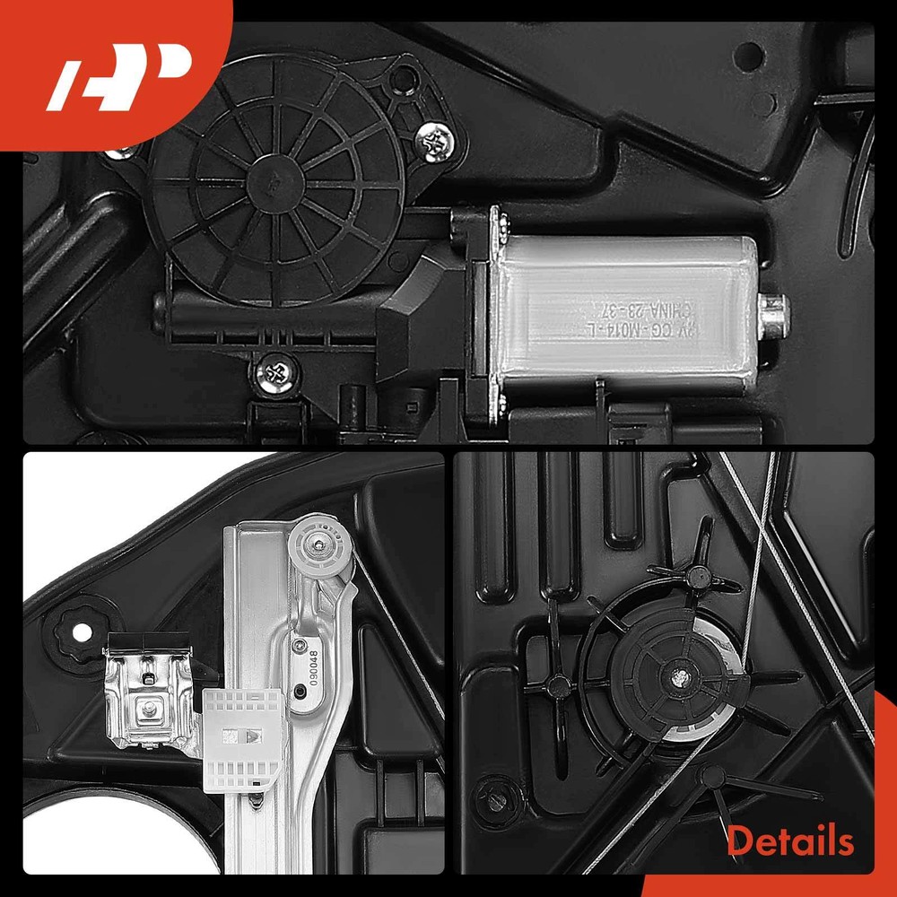 A-Premium Front Left Power Window Regulator w/ Panel for Kia Optima 2014 2015