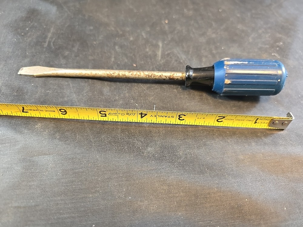 Power Torque Flat Head  Screwdriver USA Tools Flathead Mechanical 7.75"