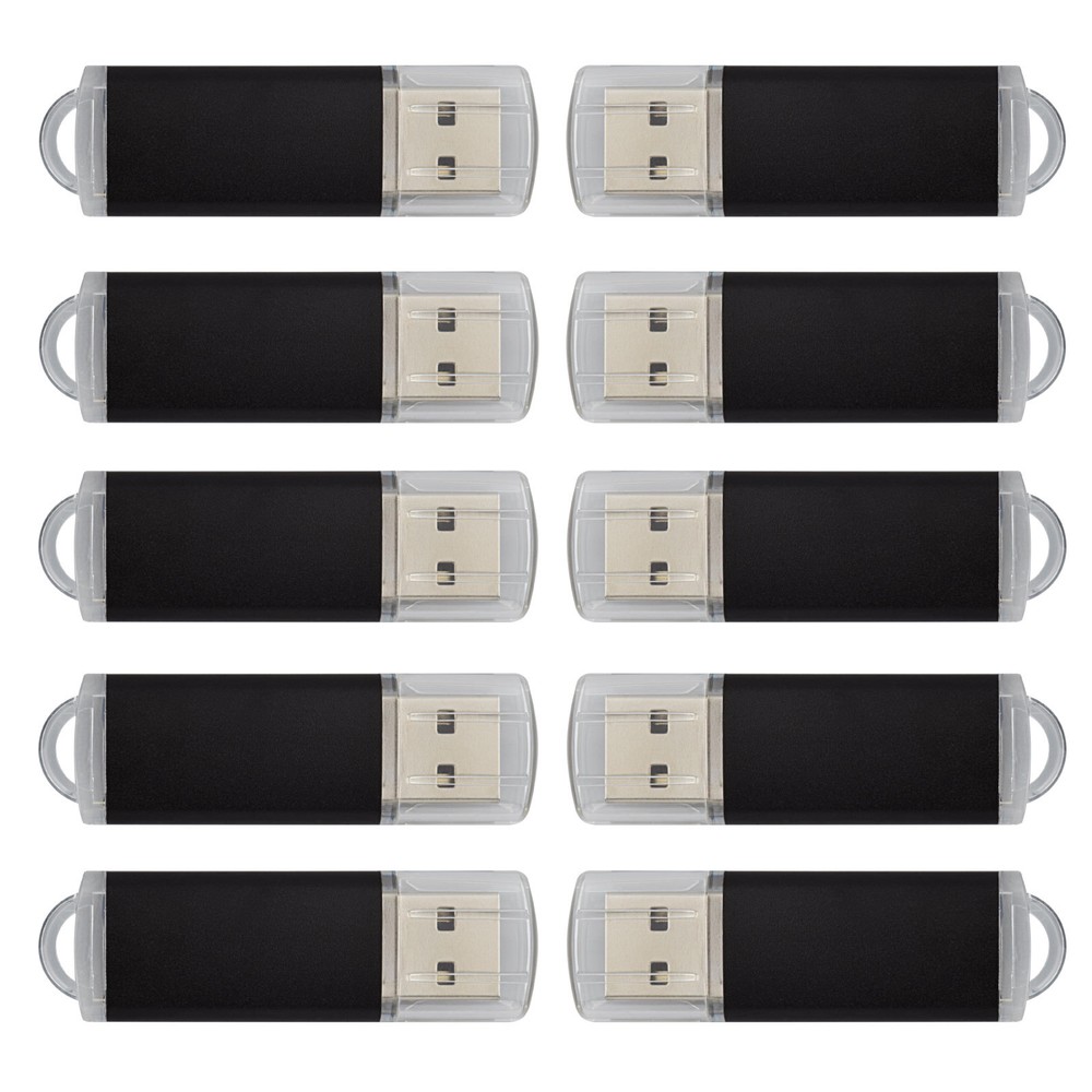 10PCS 4GB USB 2.0 Flash Drive Rectangle Model Thumb Pen Drive Flash Memory Stick