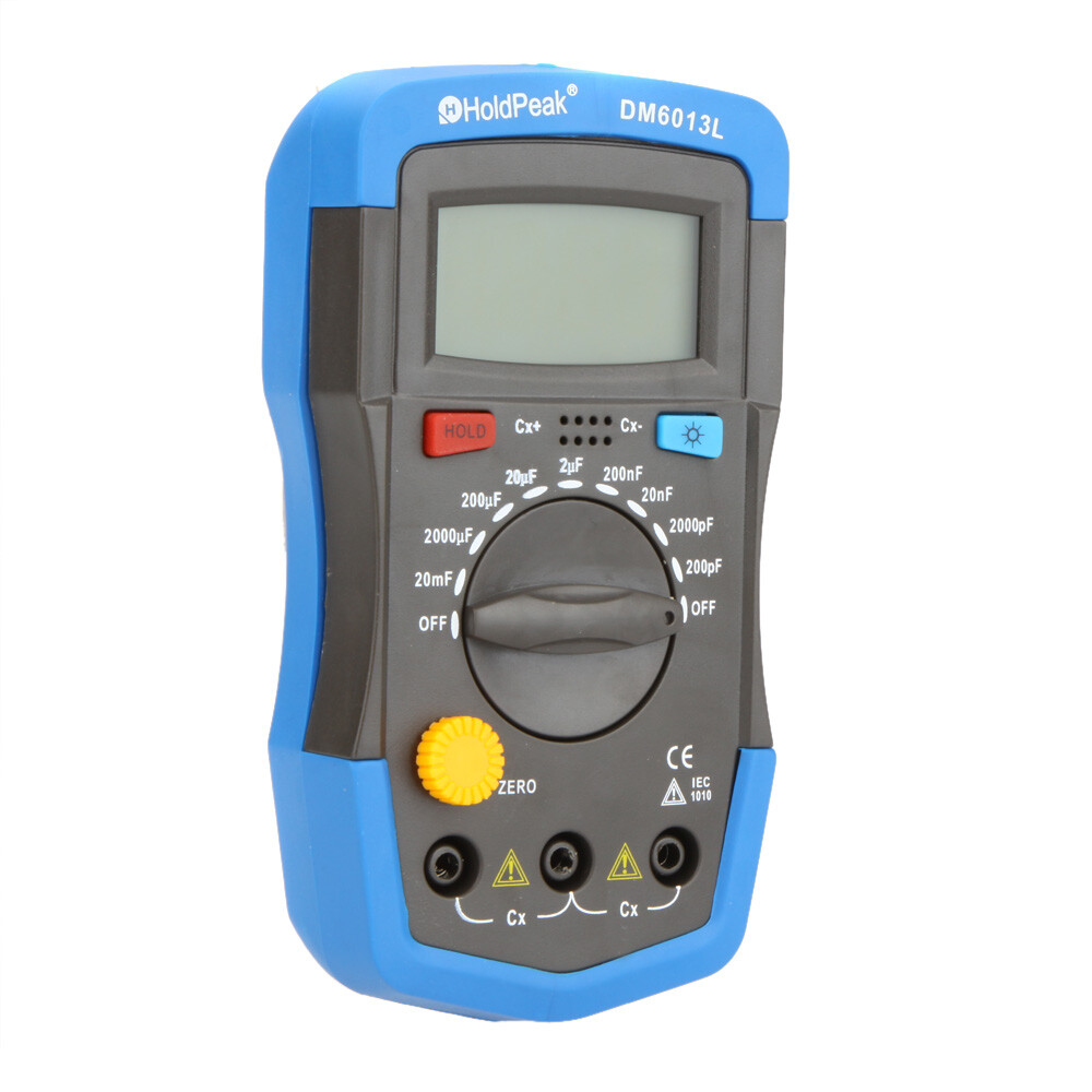 HoldPeak DM6013L Handheld Digital Capacitance Meter W/ LCD Backlight 1999 Counts