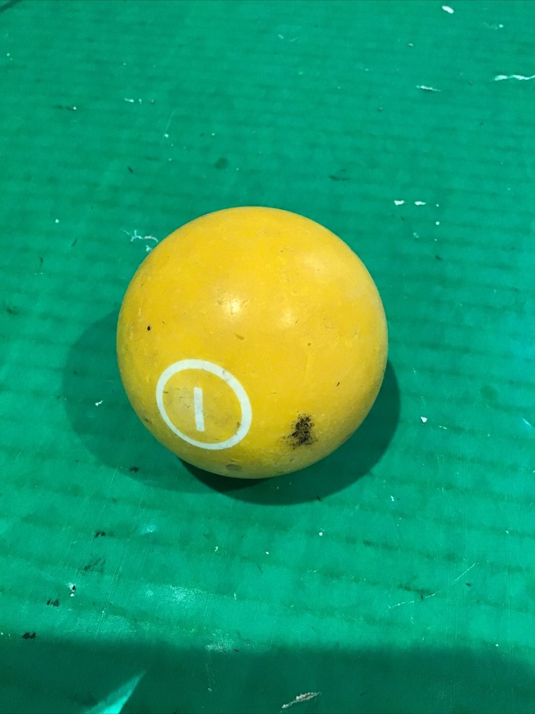 VTG Replacement Billiard Pool Ball 2 1/4" Diameter Number 1 Yellow Solid (C)