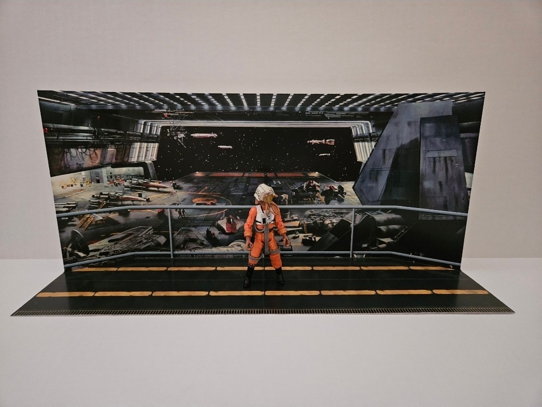Hangar Bay Backdrop Display 2 Pack Star Wars Hasbro Kenner Ships Free