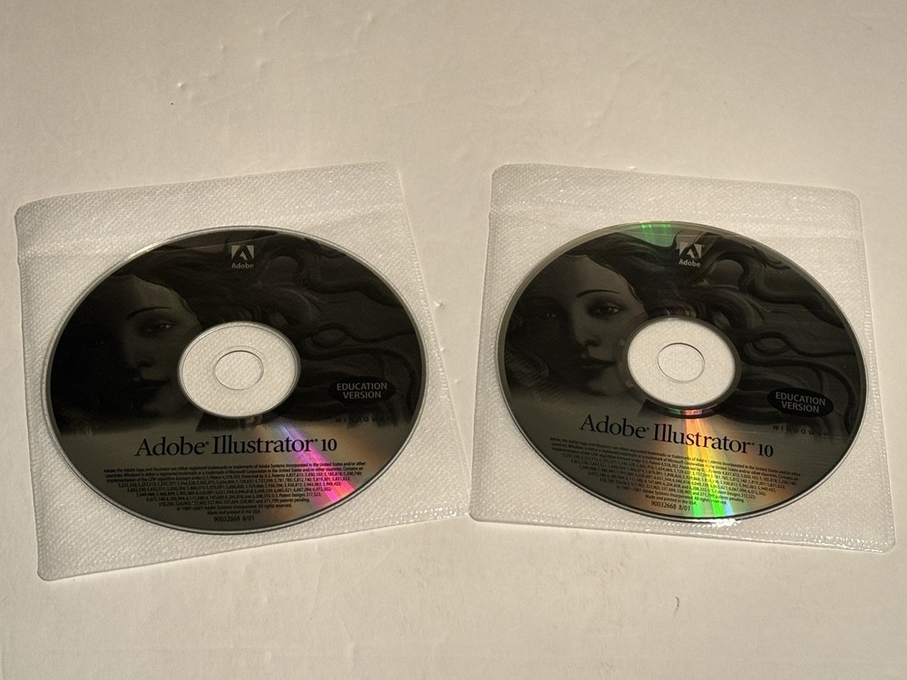 ADOBE ILLUSTRATOR 10 Educational For Windows CD disc only