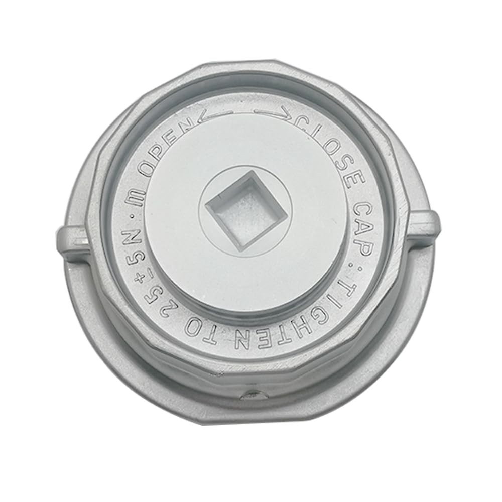 Oil Filter Housing Cap Assembly with Plug Drain Compatible Silver