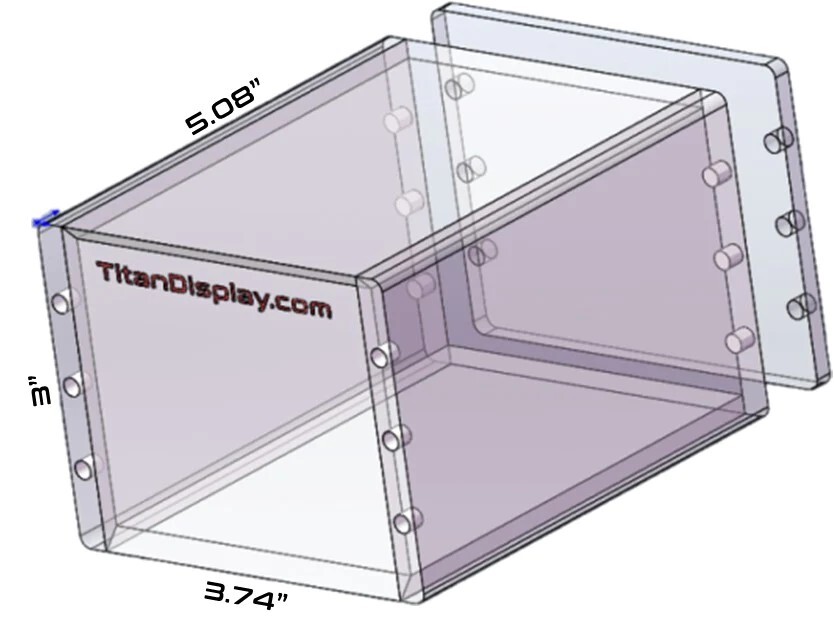 Premium Acrylic Display Case w/ Magnetic Lid & Stackable for Modern Blaster Box