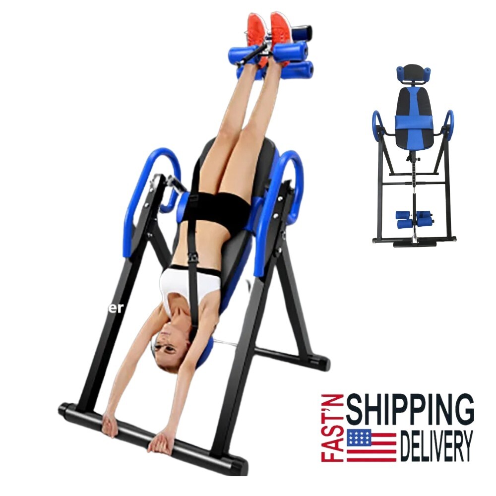 Inversion Table Heavy Duty Stretcher Machine Therapy Back Pain Relief Adjustable