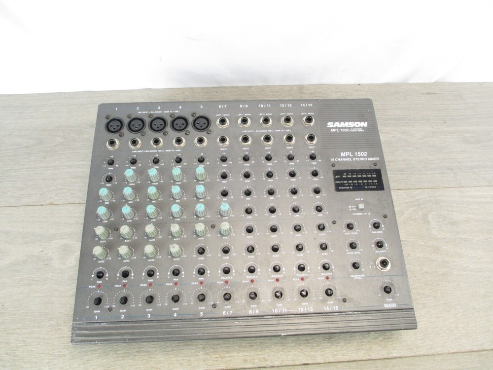 Samson Technologies MPL1502 15 Channel Stereo Mixer **READ**