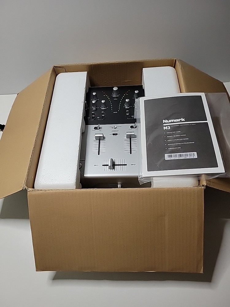 Numark M3 Tabletop 2 Channel Scratch DJ Mixer No Cord Untested