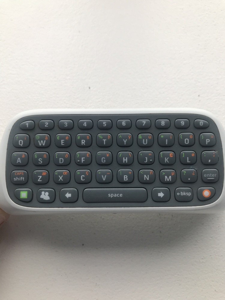 Microsoft Xbox 360 Chatpad Controller Keyboard White