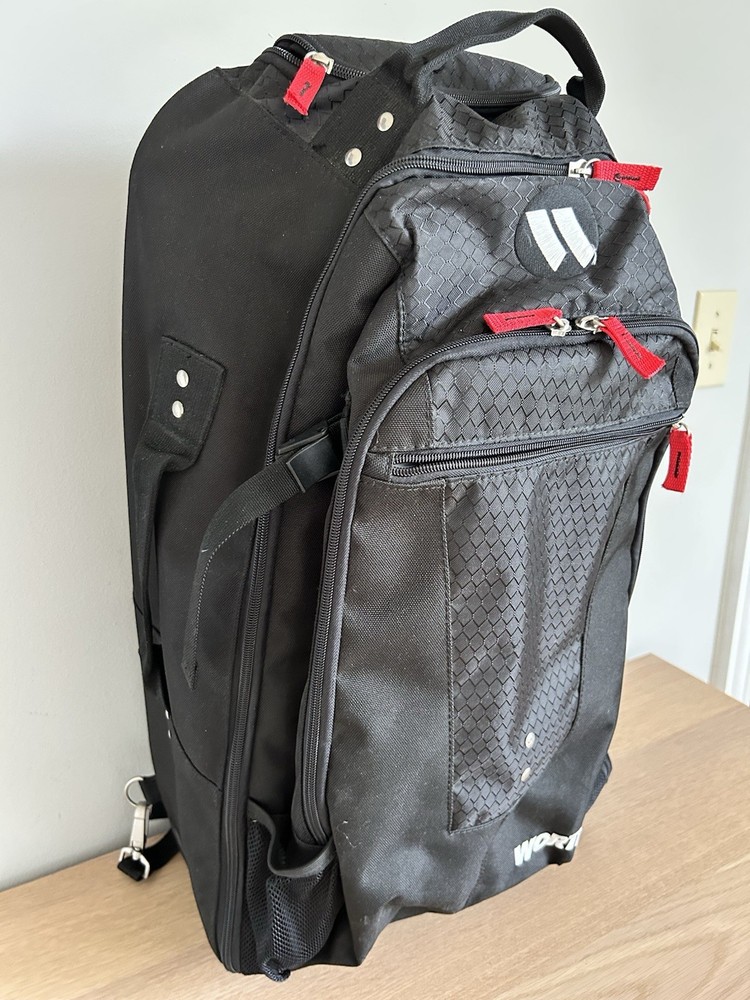 Rolling Worth Baseball Backpack Black