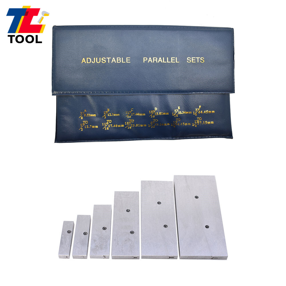 6Pcs Adjustable Parallel Set 3/8" - 2-1/4" From High Precision