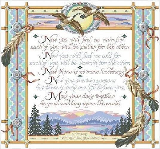 Apache Wedding Blessing by Kooler cross stitch pattern