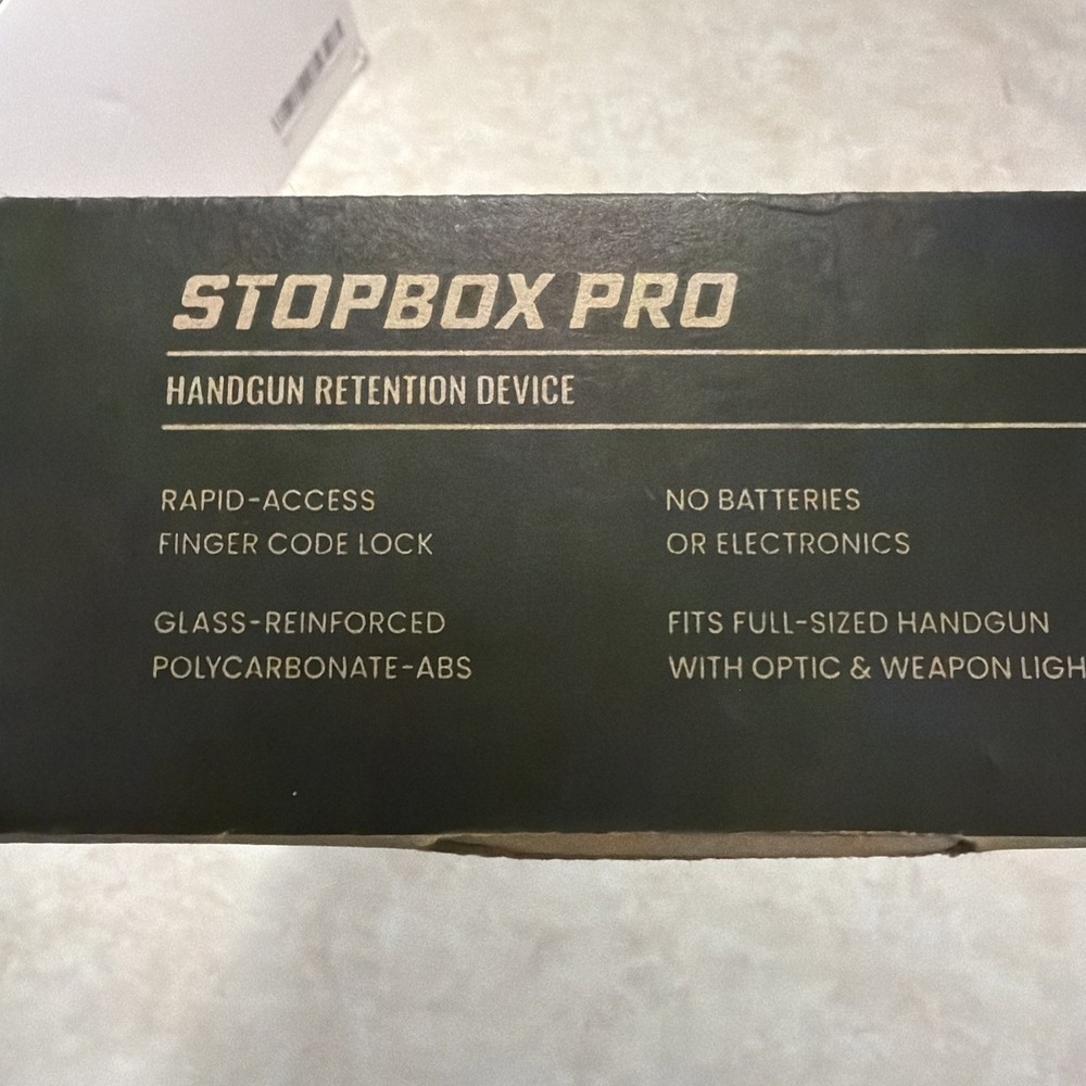 StopBox PRO Mechanical Pistol Safe – Fast Access, No Batteries, TSA Approved