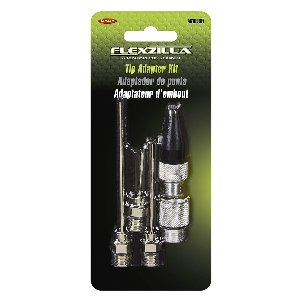 Flexzilla Blow Gun Tip Adapter Kit - AG1099FZ Silver/Black