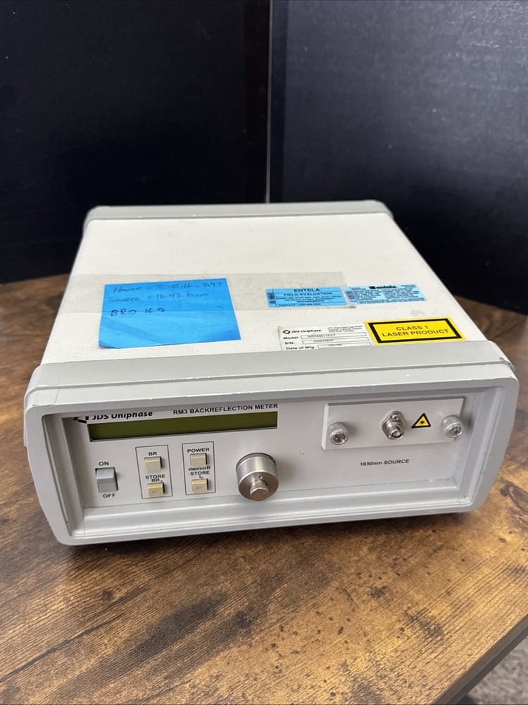 JDS Uniphase RM3 Back Reflection Meter 1650nm Source RM3850+1FA7