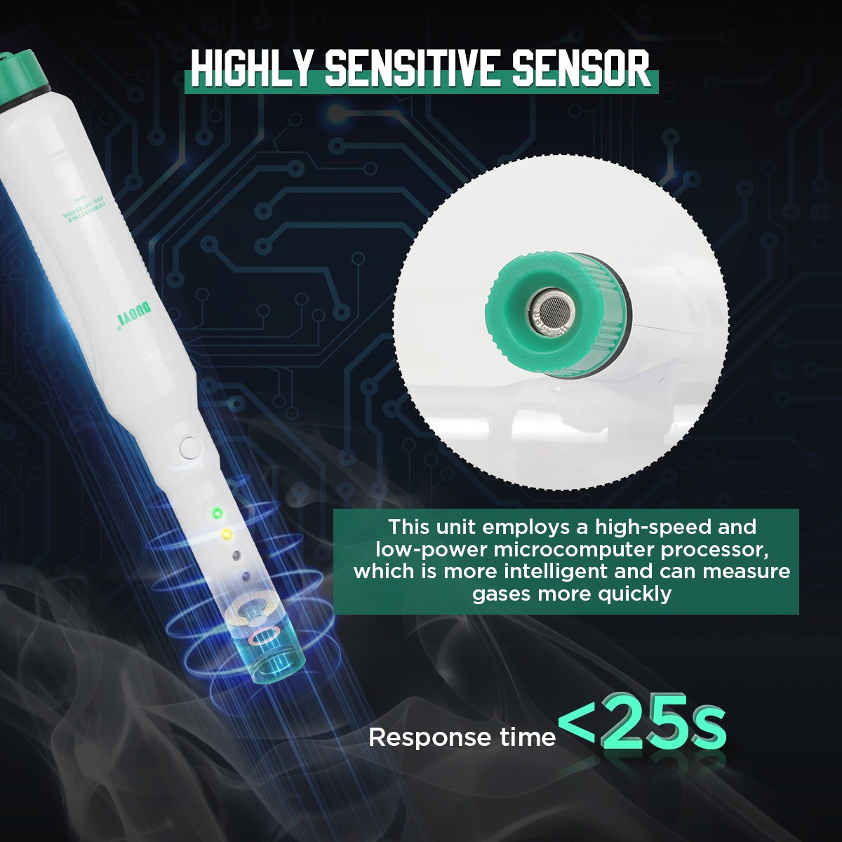 Portable Gas Leak Detector Tester Propane Methane Natural Gas Alarm Sensor Safe